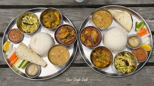 Nepali Khana Set at Nana Jungle Resort