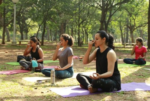 yoga in chitwan